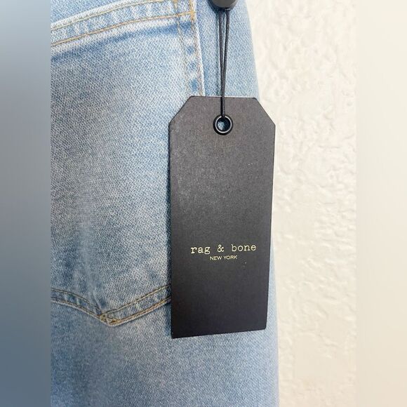Rag & Bone Justine High Rise Ankle Jeans. Broken Nelly NWT 31 - Picture 6 of 11